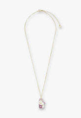 Lucky Cat Flower Necklace- Gold - Anna Sui Sale