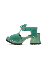 John Fluevog x Anna Sui Clog Sandals - Green - Anna Sui Discount