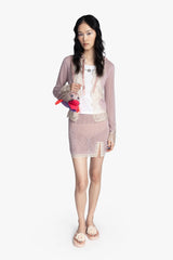Lingerie Lace Knits Cardigan - Blush - Anna Sui US