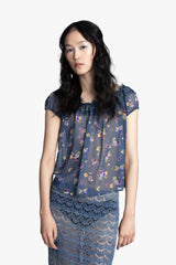 Night Blooming Chiffon Top - Anna Sui Sale