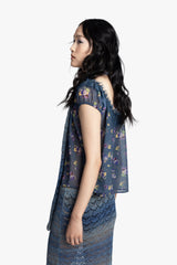 Night Blooming Chiffon Top - Anna Sui Sale