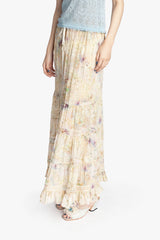 Oasis Blooms Tiered Skirt - Anna Sui Outlet