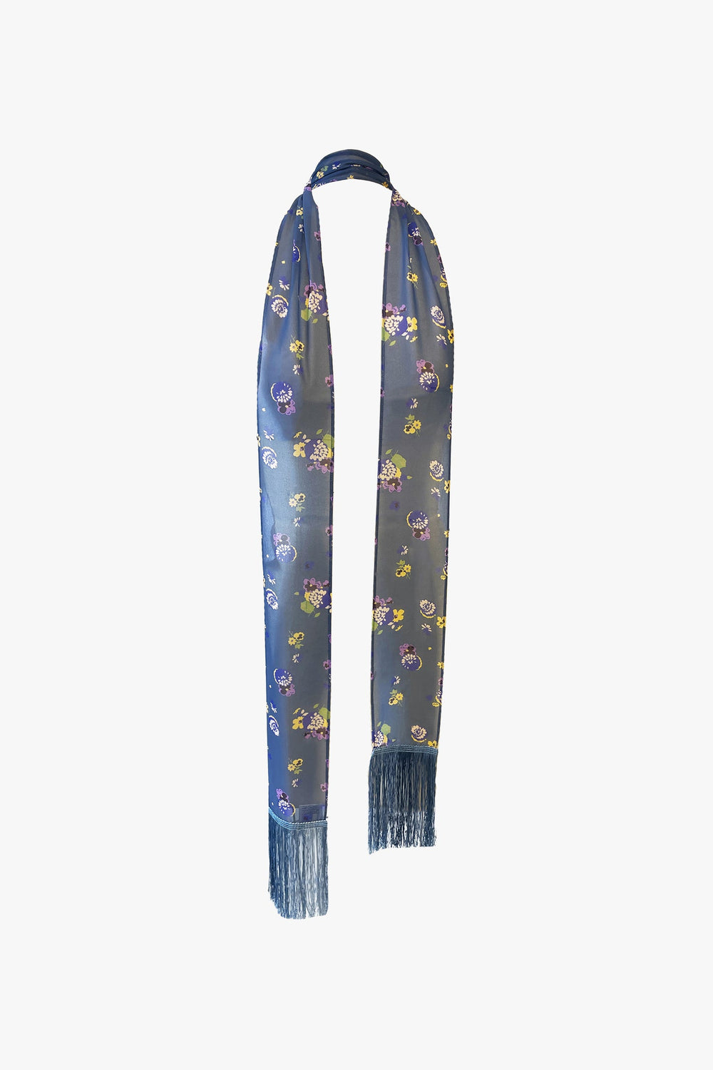 Night Blooming Chiffon Fringe Scarf - Anna Sui Online