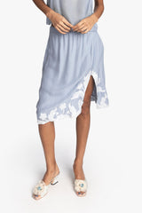 Nouveau Satin Applique Skirt - Anna Sui Discount