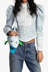Alligator Bag- Sky Blue Multi - Anna Sui US