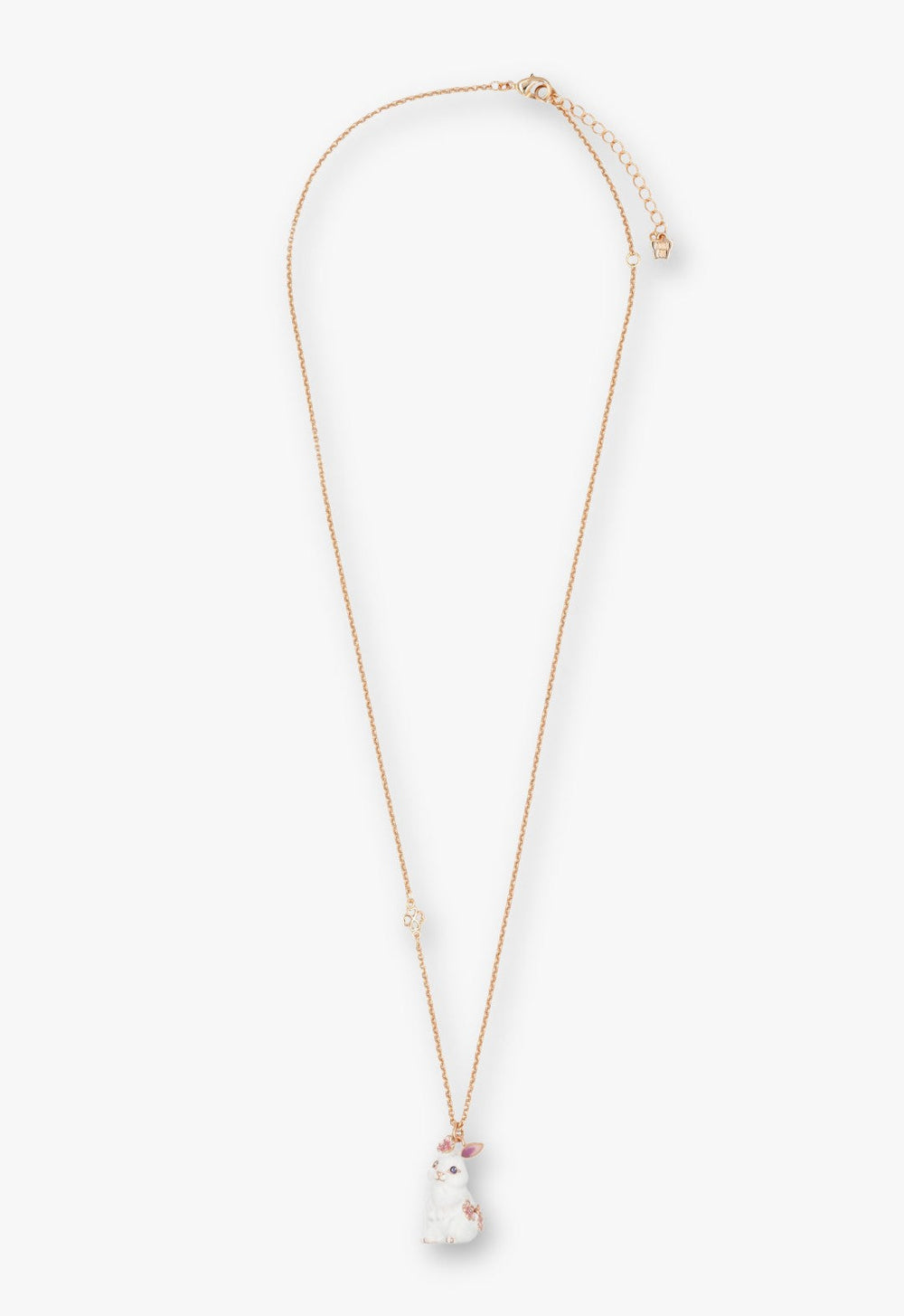 Blossom Bunny Charm Necklace - Gold - Anna Sui Online