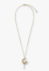 Enchanted Butterfly Moon Necklace - Gold - Anna Sui Online