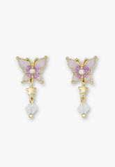 Twilight Butterfly Drop Earrings - Gold - Anna Sui Sale