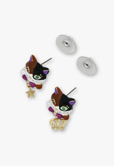 Wink & Wish Calico Cat Stud Earrings - Anna Sui US