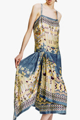 Pueblo Deco Border Dress - Anna Sui Discount