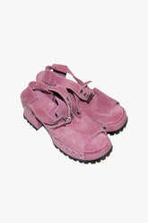 John Fluevog x Anna Sui Clog Sandals - Mauve (Sample) - Anna Sui US