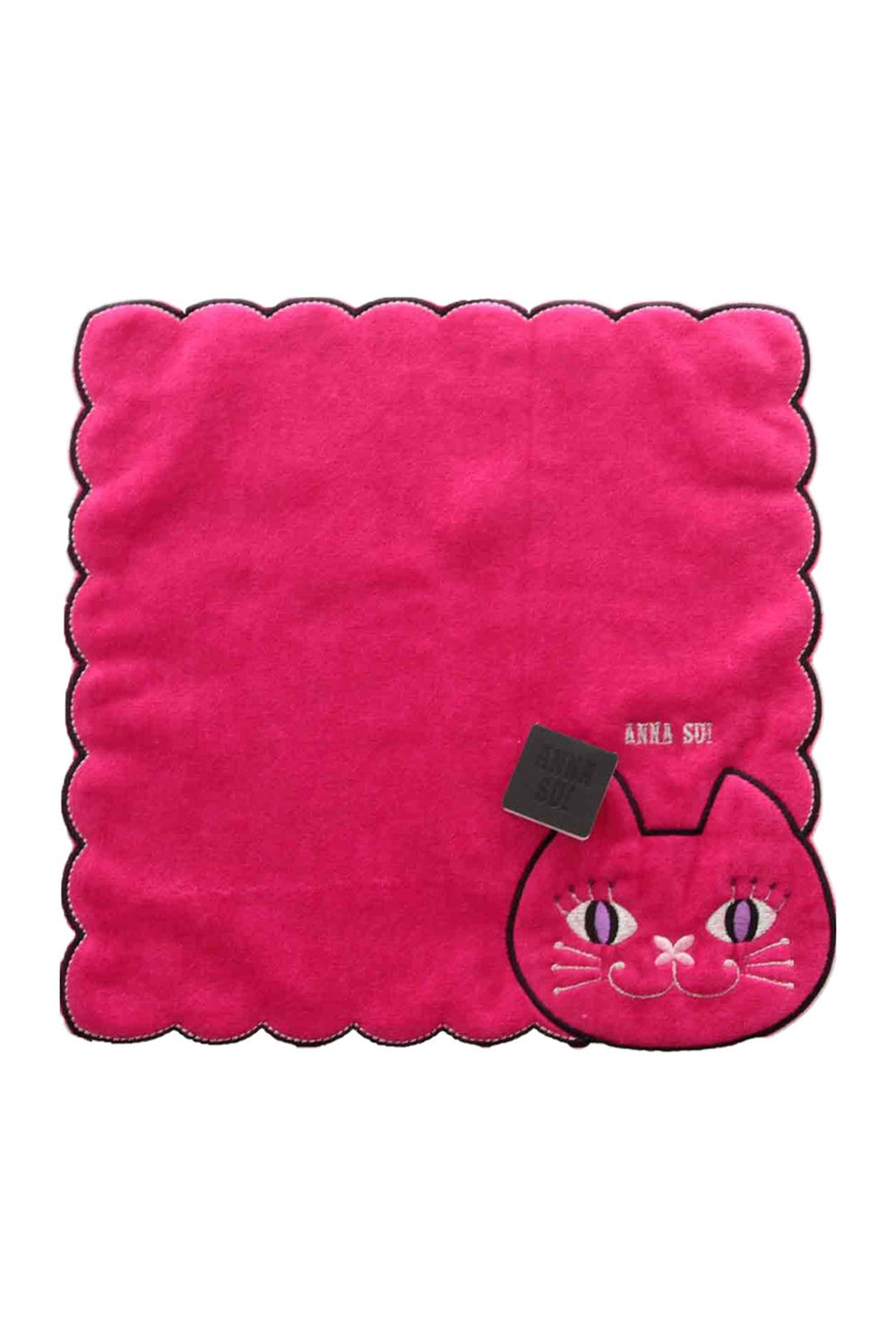 Cat Embroidery Washcloth - Anna Sui Sale