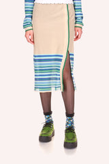 Tonal Zigzag Skirt - Anna Sui Outlet
