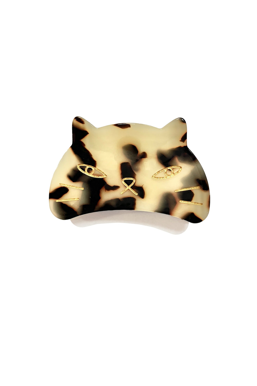 Etched Large Cat Jaw Clip White Tokyo - Anna Sui Sale