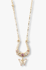 Lucky Horseshoe Charm Necklace - Gold - Anna Sui US