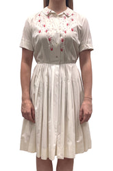 Vintage Peck + Peck Collared A-line Pleated Dress - Anna Sui US