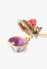 Strawberry Cupcake Necklace - Red Multi - Anna Sui US