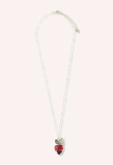 Chocolate Covered Strawberry Necklace - Red Multi - Anna Sui Discount