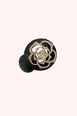 Gemstone Rose Claw Clip - Black - Anna Sui Online