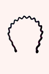 Wavy Velvet Headband Burgundy - Anna Sui US