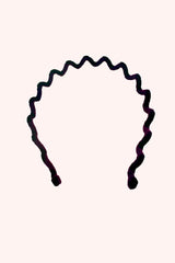Wavy Velvet Headband Burgundy - Anna Sui US