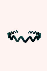 Wavy Velvet Headband Emerald - Anna Sui Sale