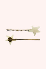 Ivory Starfish Hair Pin Pair - Anna Sui Online