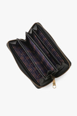 Black Retro Button Wallet - Anna Sui Discount