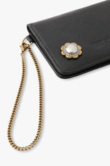 Black Retro Button Pass Case - Anna Sui Outlet