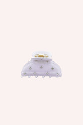 Lavender Medium Pastel Crystal Jaw Clip - Anna Sui Sale