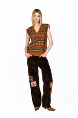 Fair Isle Fleece Vest - Anna Sui Discount