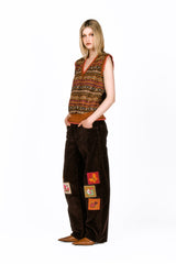Fair Isle Fleece Vest - Anna Sui Discount