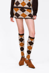Argyle Knitwear Skirt - Anna Sui Outlet