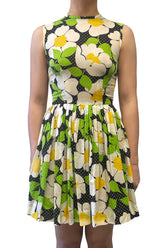 Vintage Sixties Vicky Vaughn Dotted Floral Dress - Anna Sui Discount