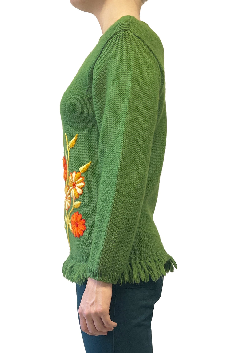 Vintage Embroidered Floral Sweater - Anna Sui Online