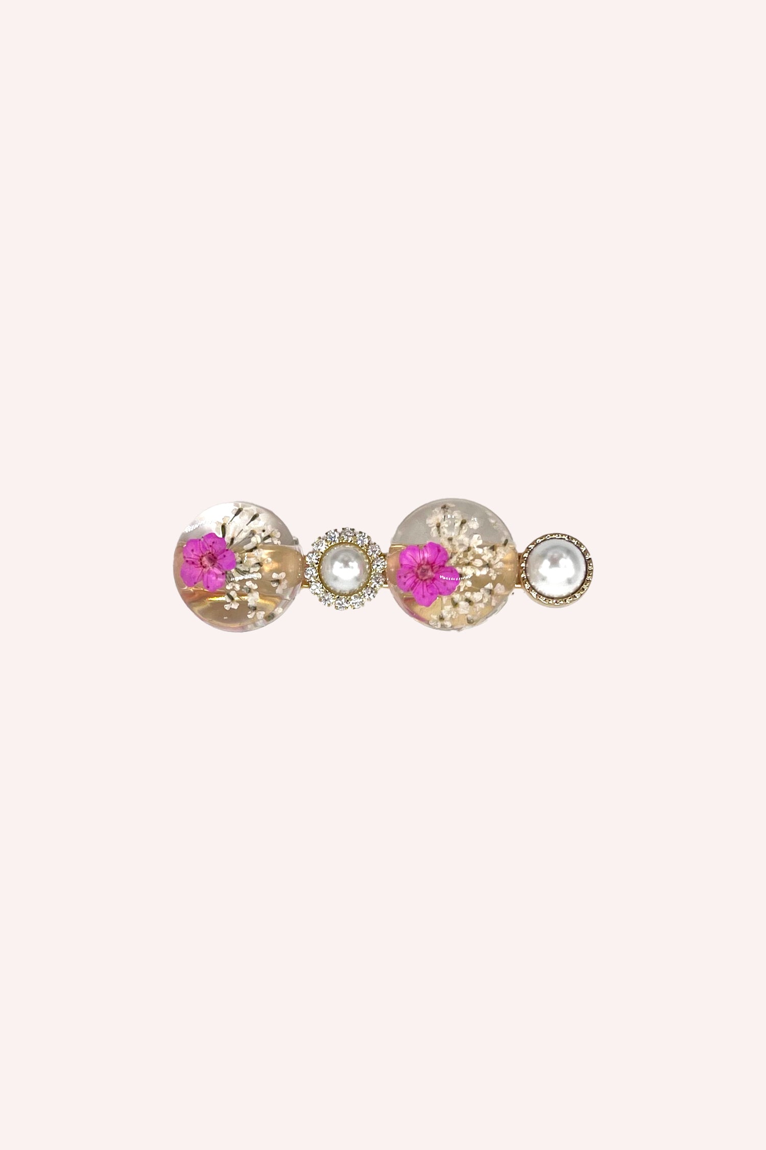 Pink Flower and Pearls Clamp Clip - Anna Sui Discount