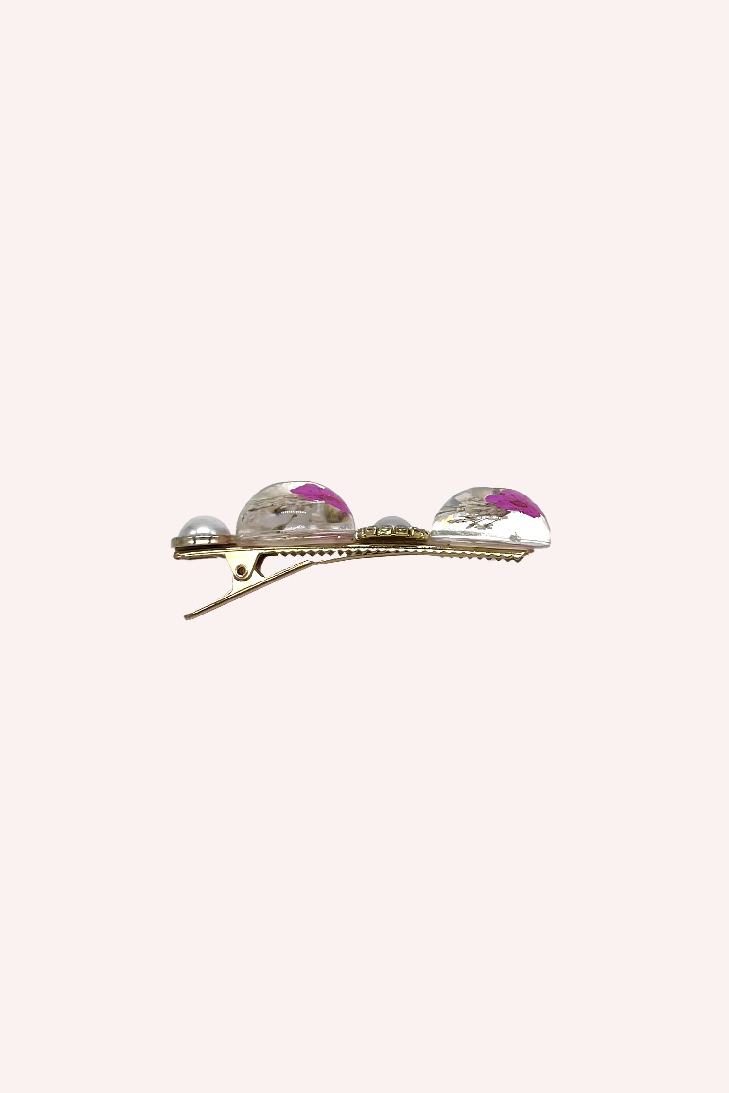 Pink Flower and Pearls Clamp Clip - Anna Sui Discount
