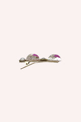 Pink Flower and Pearls Clamp Clip - Anna Sui Discount