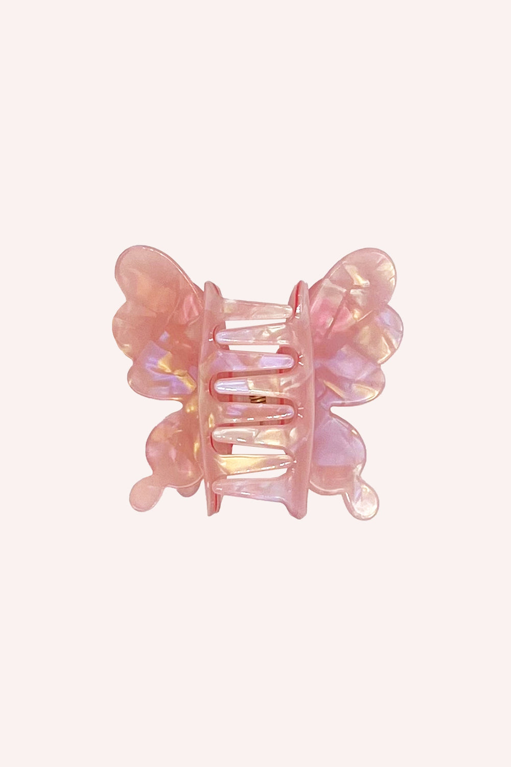 Pastel Iridescent Butterfly Jaw Clip Pink - Anna Sui Sale