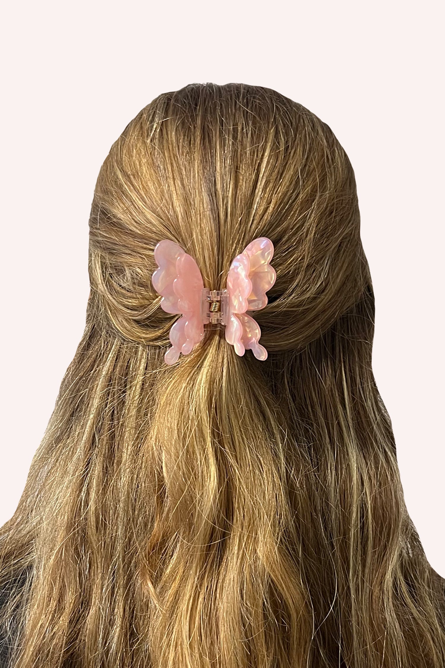 Pastel Iridescent Butterfly Jaw Clip Pink - Anna Sui Sale