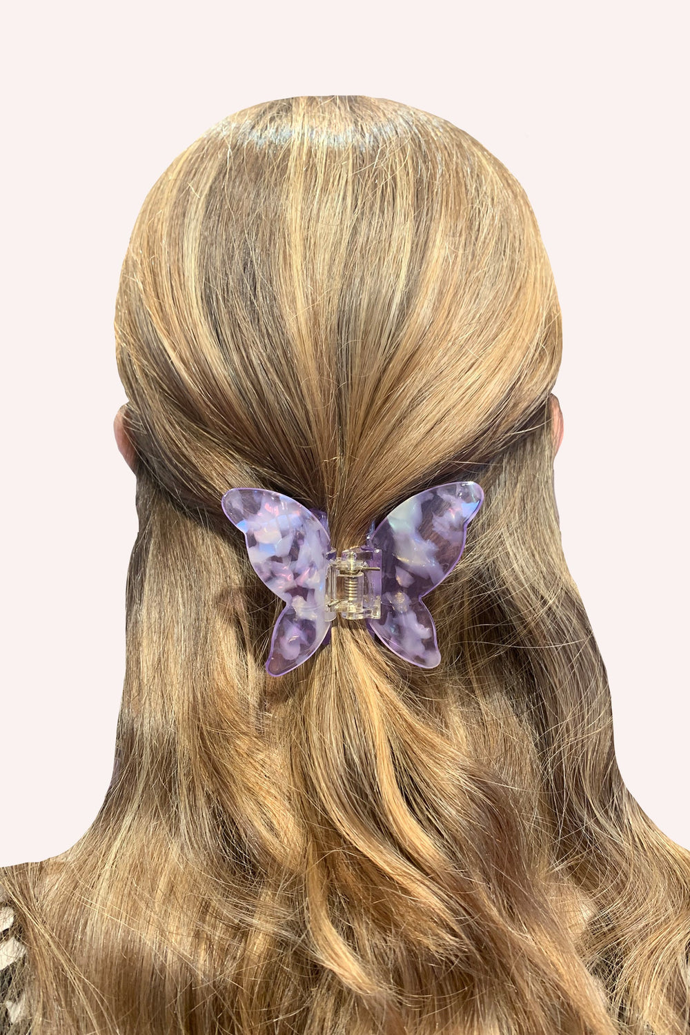 Large Gemstone Butterfly Jaw Clip - Lavender - Anna Sui US