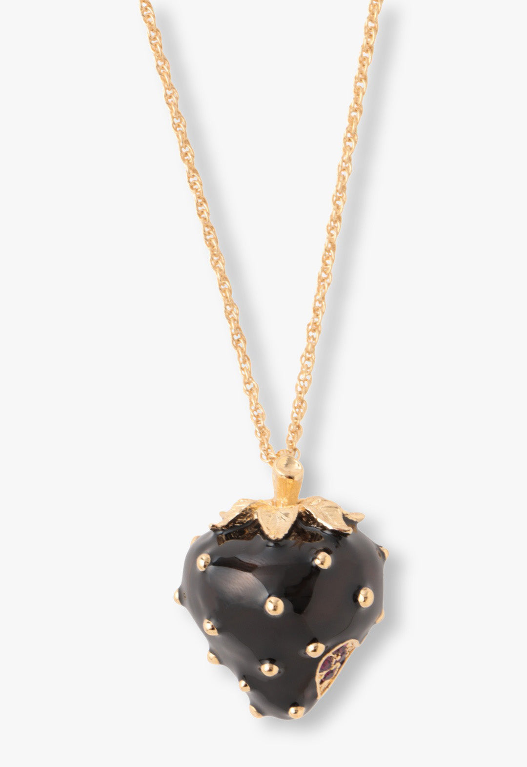 Midnight Strawberry Necklace - Anna Sui Online