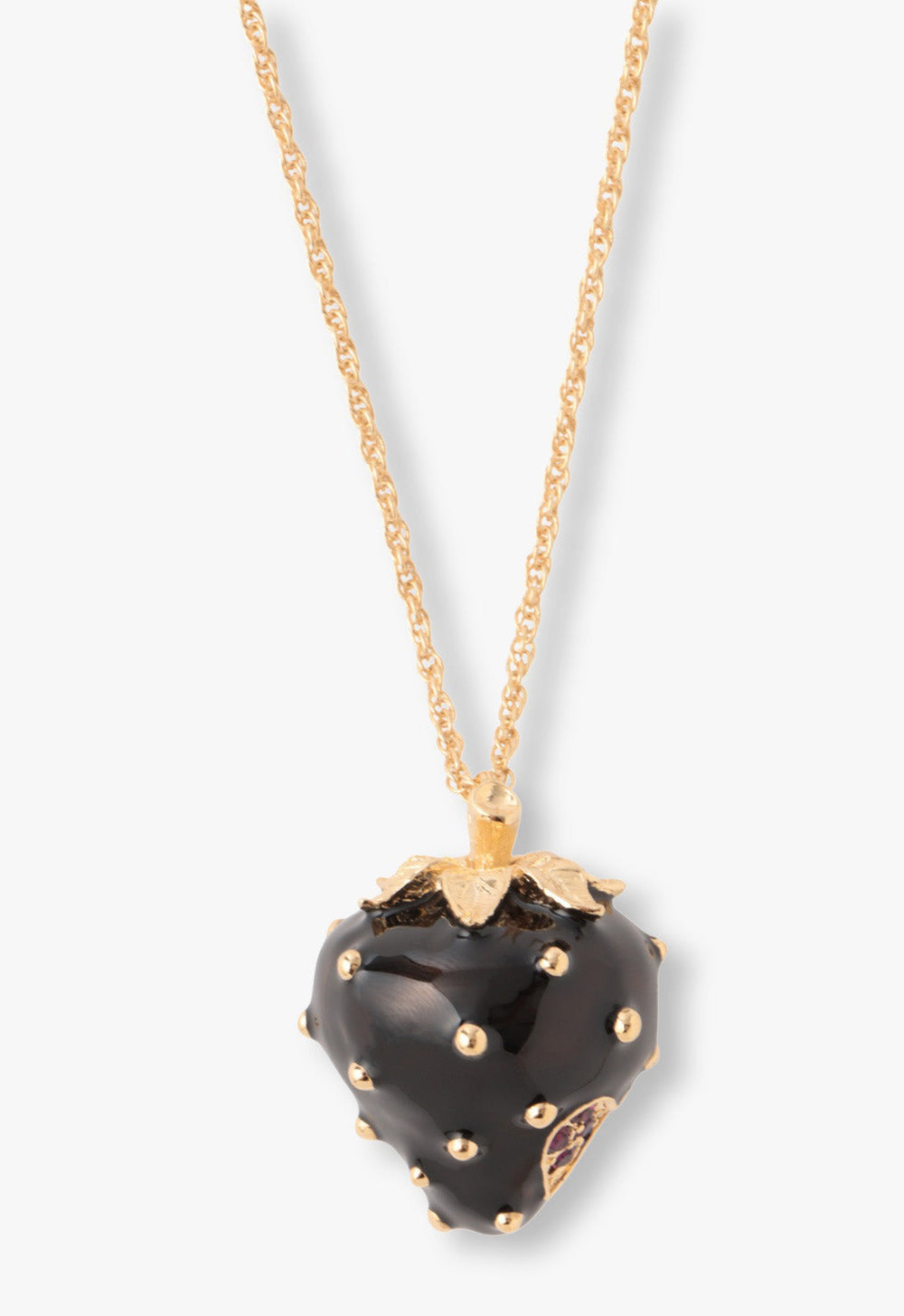 Midnight Strawberry Necklace - Anna Sui Online