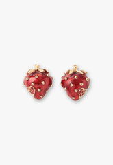 Strawberry Stud Earrings - Anna Sui Sale
