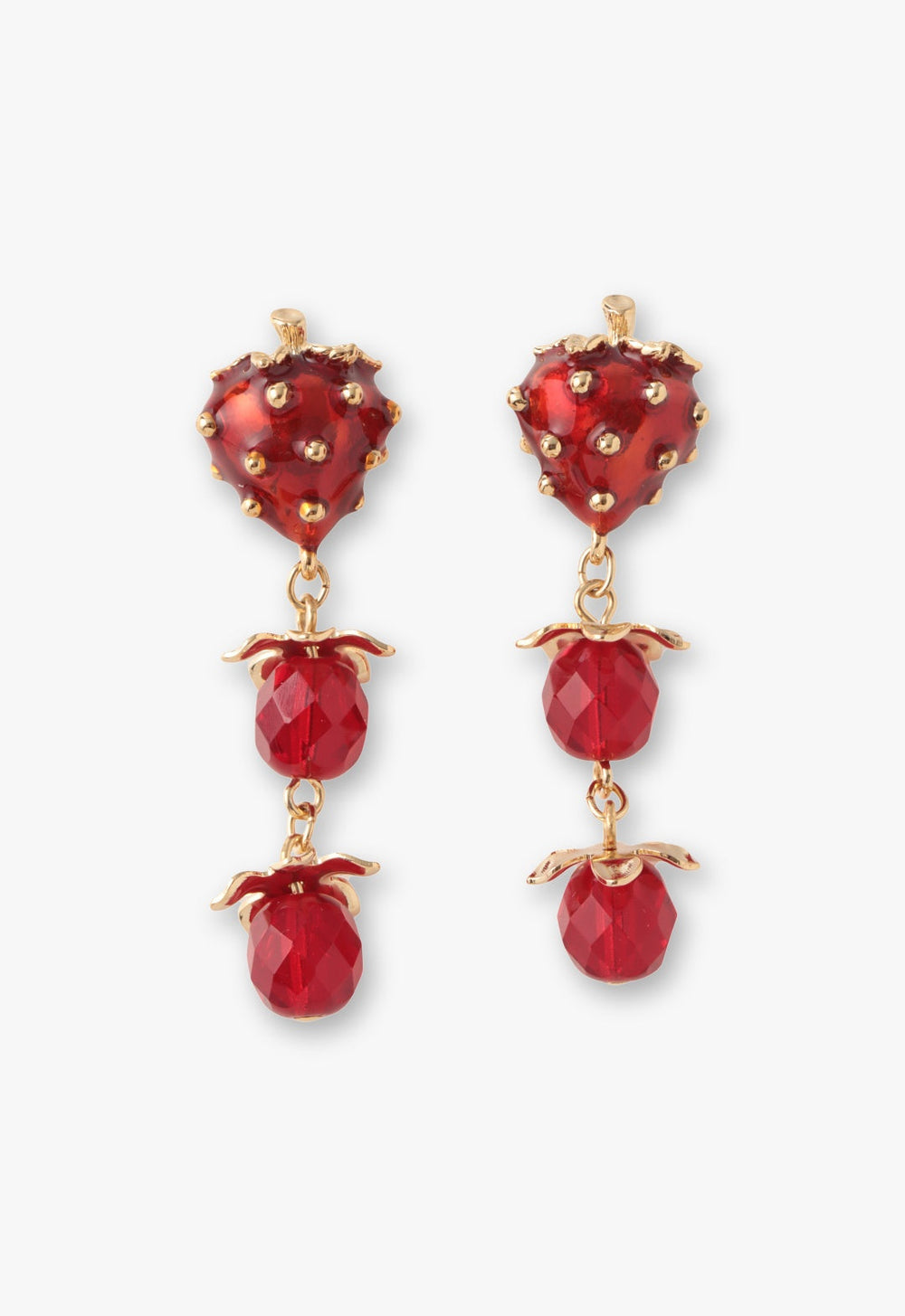 Strawberry Delight Dangling Earrings - Anna Sui US