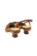 John Fluevog x Anna Sui Marmalade Tweed Slingback - Anna Sui Discount