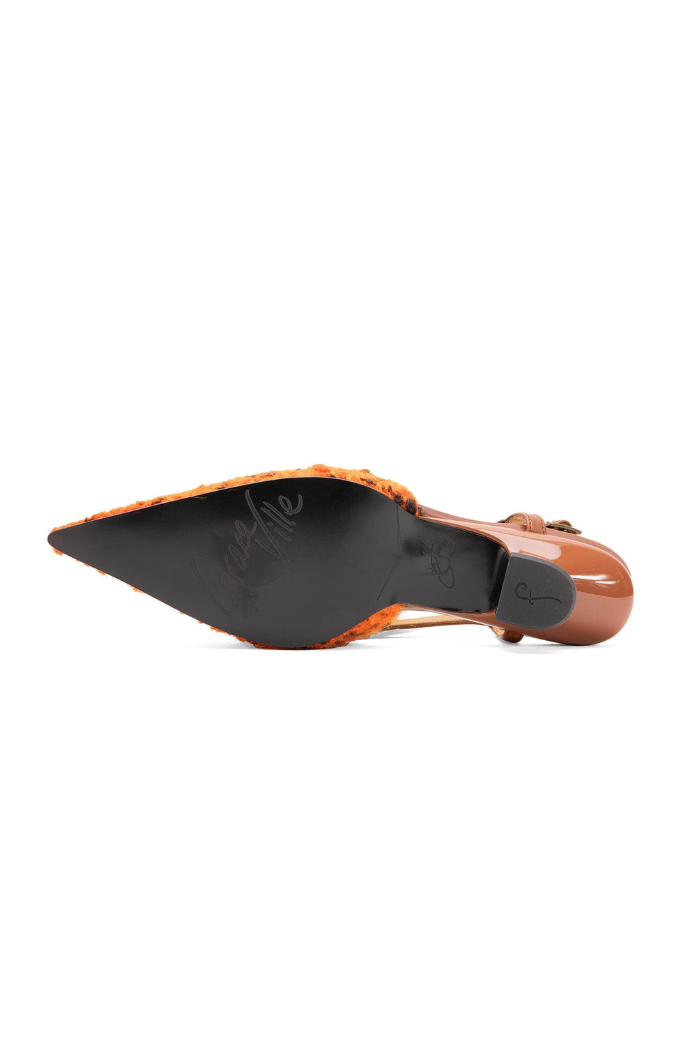 John Fluevog x Anna Sui Marmalade Tweed Slingback - Anna Sui Discount