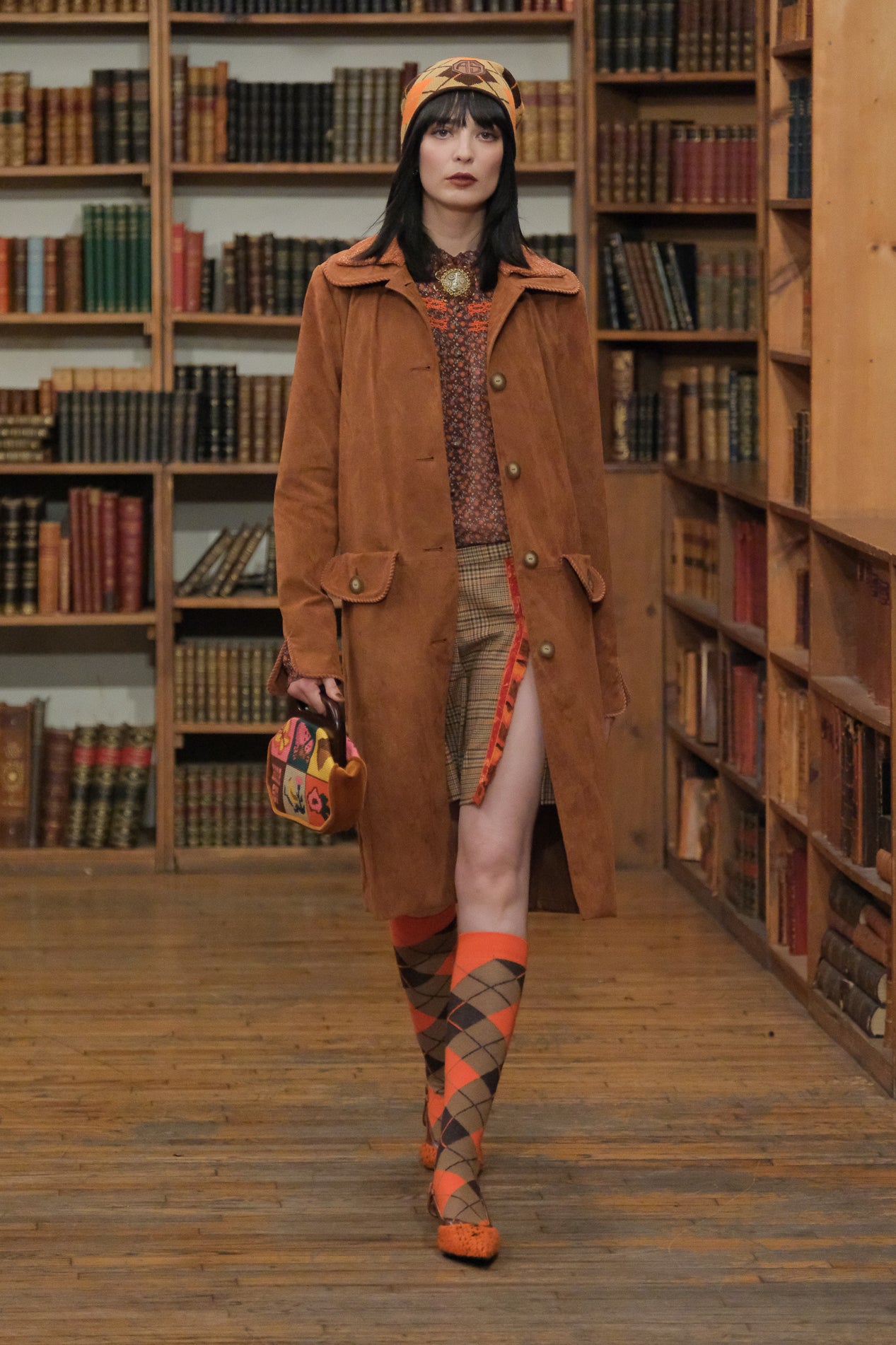 John Fluevog x Anna Sui Marmalade Tweed Slingback - Anna Sui Discount