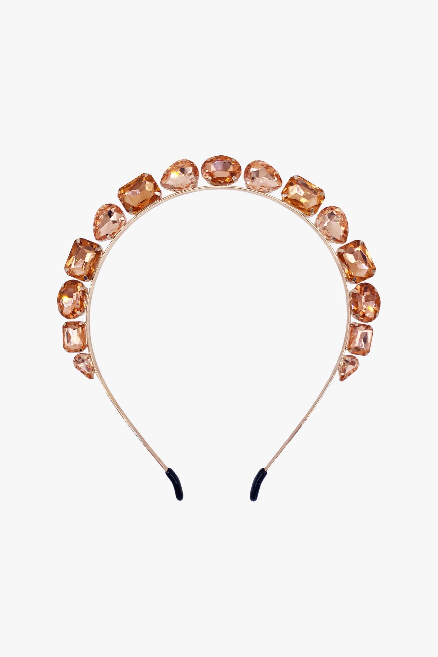 Jeweled Rose Gold Crown Headband - Anna Sui Outlet