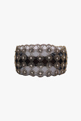 Lacey Embroidered Crystal Headband - Gold - Anna Sui Sale